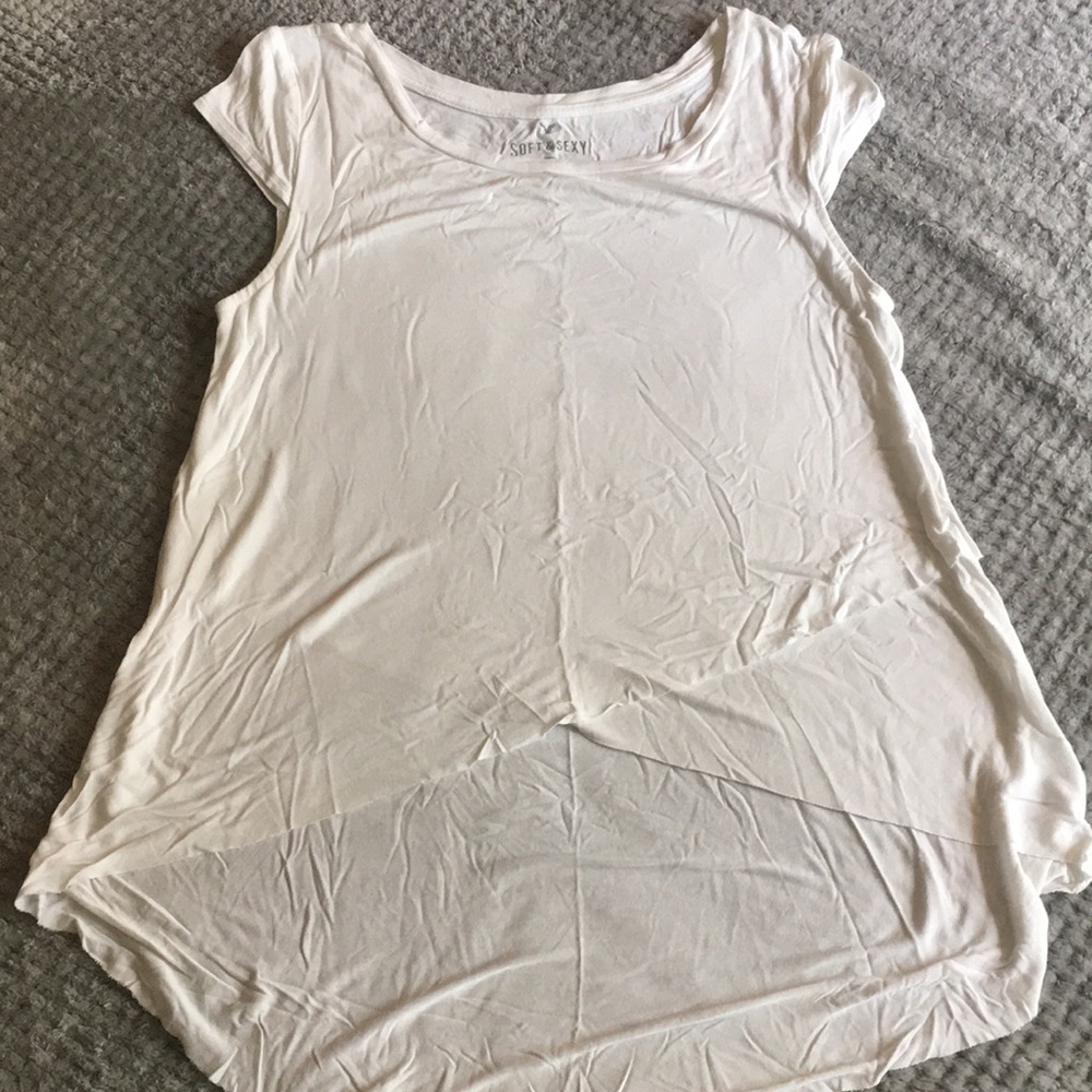 White High-low Shirt